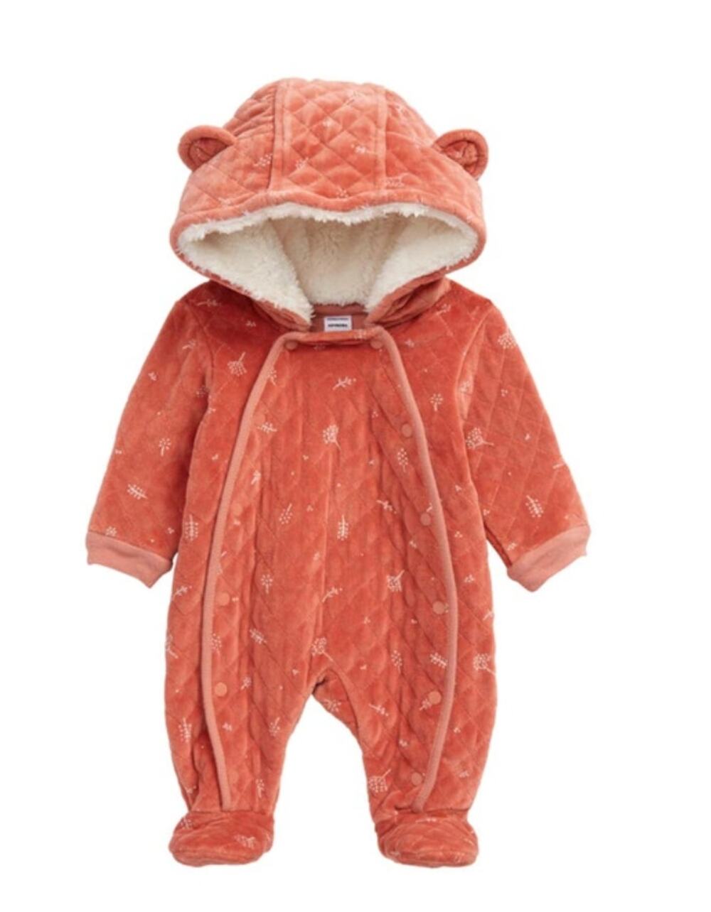 NORDSTROM Baby Print Bunting In Pink Desert Dottie